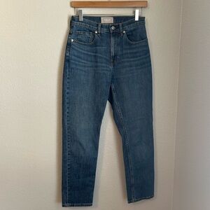 Everlane Womens High Rise Straight Leg “The Cheeky” Denim Jean, Size 26